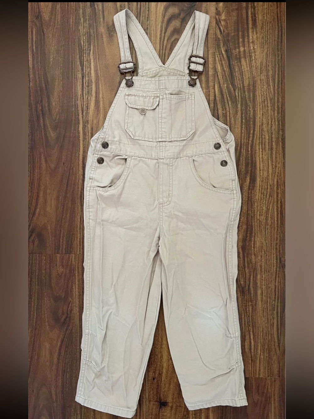 Vintage Y2K 2002 Baby Gap Khaki Overalls Size 4T